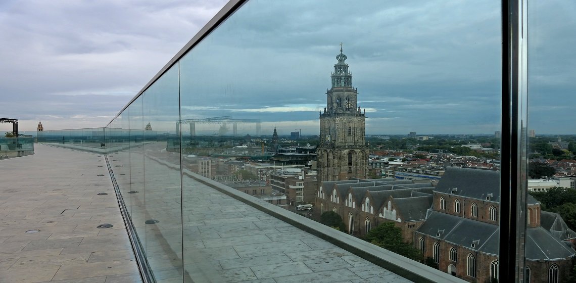 Uitzicht over Groningen met de Martinitoren